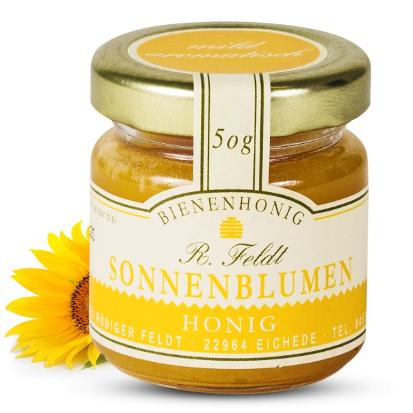 Rüdiger Feldt - Sonnenblumenhonig 50g - Sonnenblumen Honig 50g
